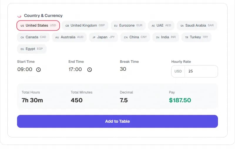 Hours Calculator — Free Online Financial Tool