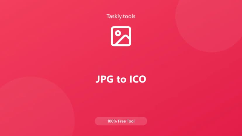 JPG to ICO — أداة معالجة الصور مجانية أونلاين