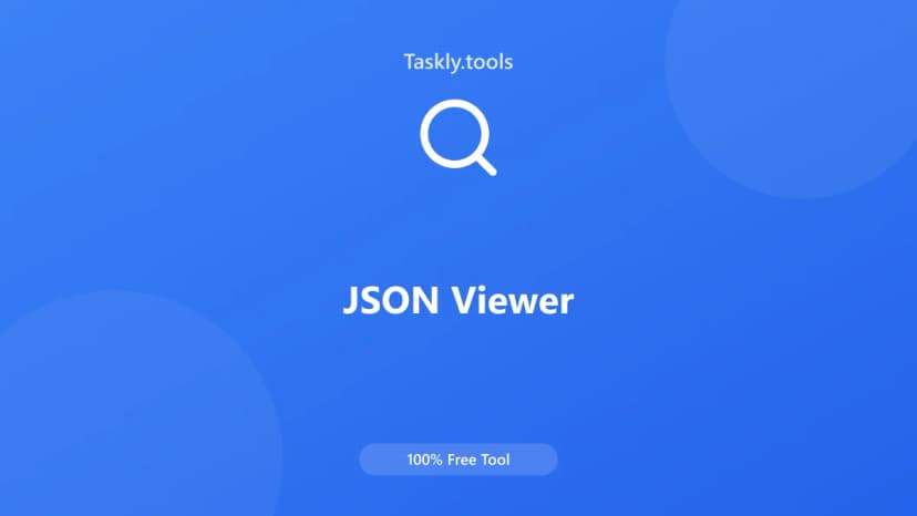 JSON Viewer — Free Online Developer Tool