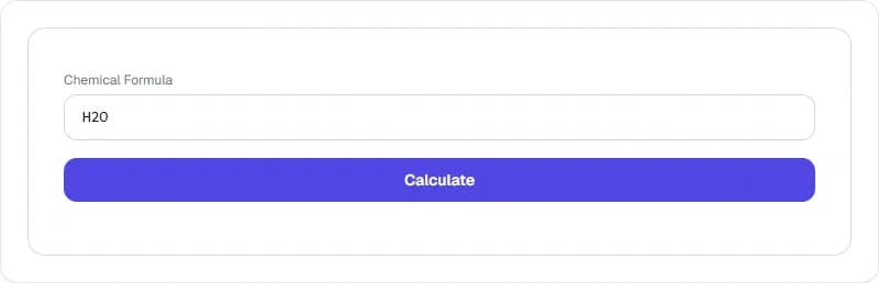Molar Mass Calculator — أداة الكيمياء مجانية أونلاين