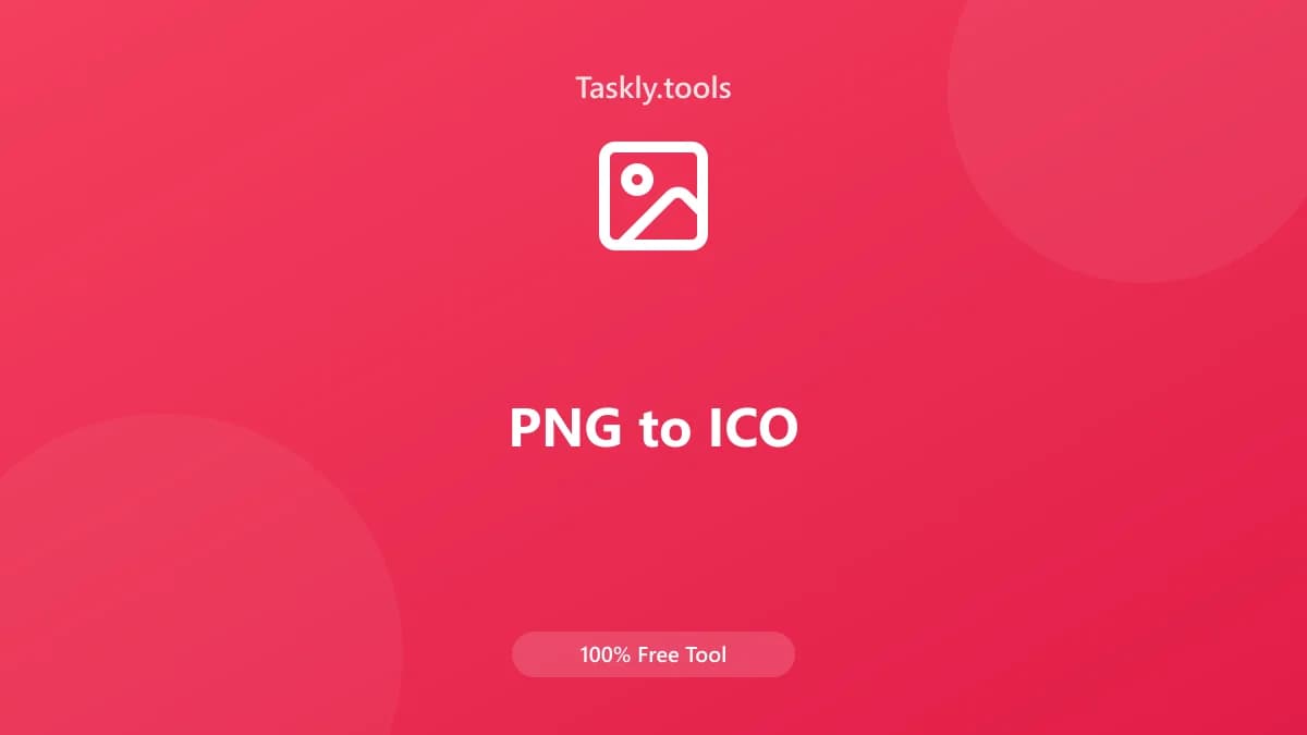 PNG to ICO — أداة معالجة الصور مجانية أونلاين