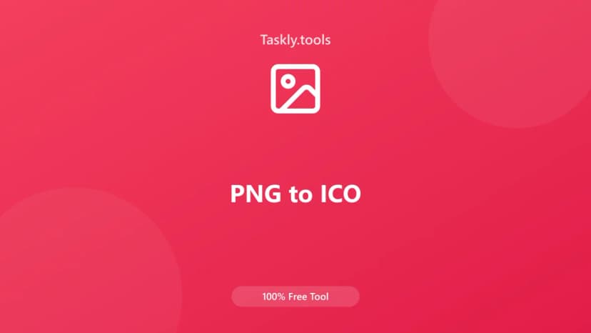 PNG to ICO — أداة معالجة الصور مجانية أونلاين