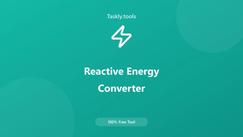 Reactive Energy Converter — Free Online Conversion Tool