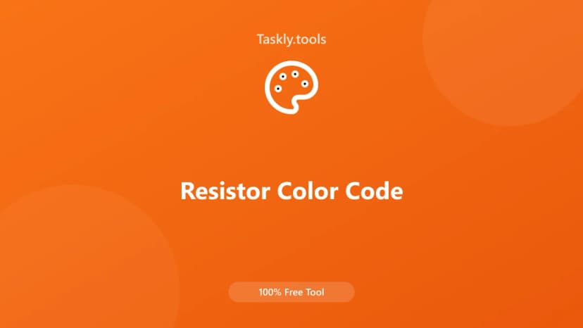 Resistor Color Code — أداة الهندسية مجانية أونلاين