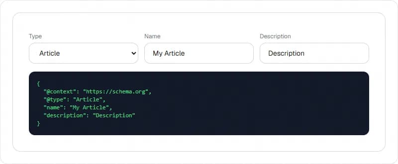 Schema Markup Generator — Free Online SEO Tool