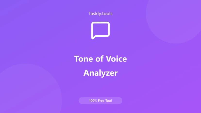 Tone of Voice Analyzer — Free Online Text and content Tool