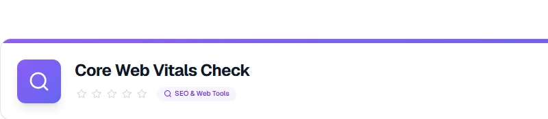 Screenshot of Core-Web-Vitals-Check tool - Taskly.tools