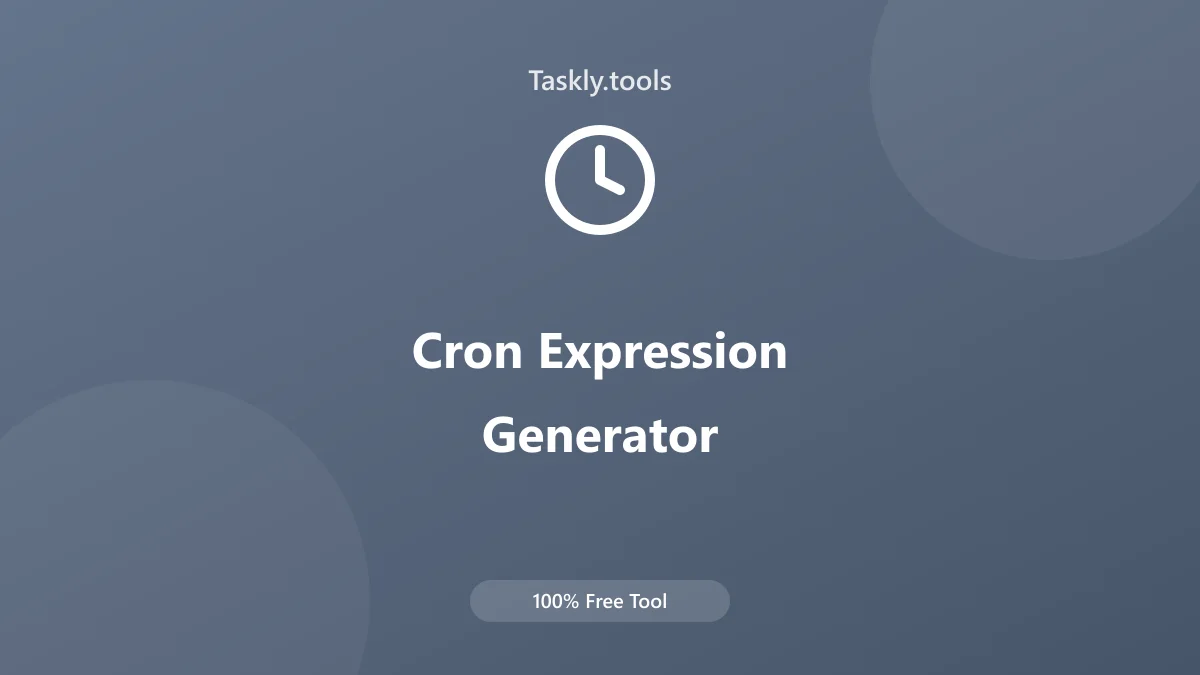 Screenshot of Cron Oluşturucu tool - Taskly.tools