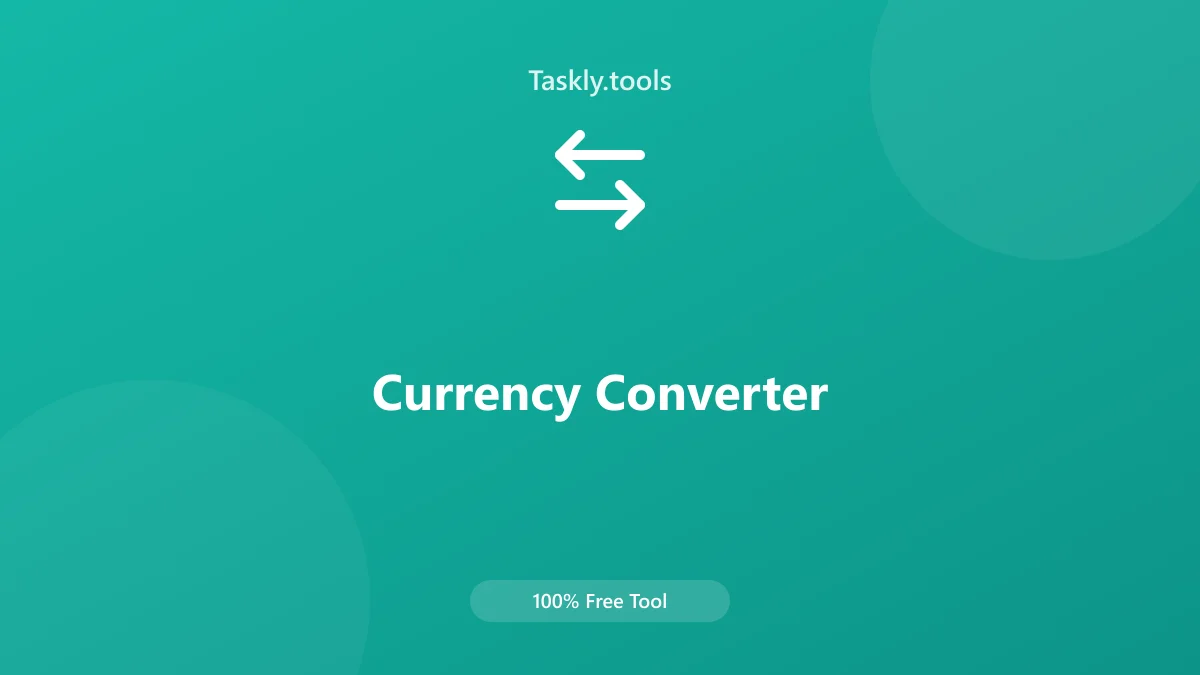 لقطة شاشة توضيحية لأداة محول العملات - تاسكلي