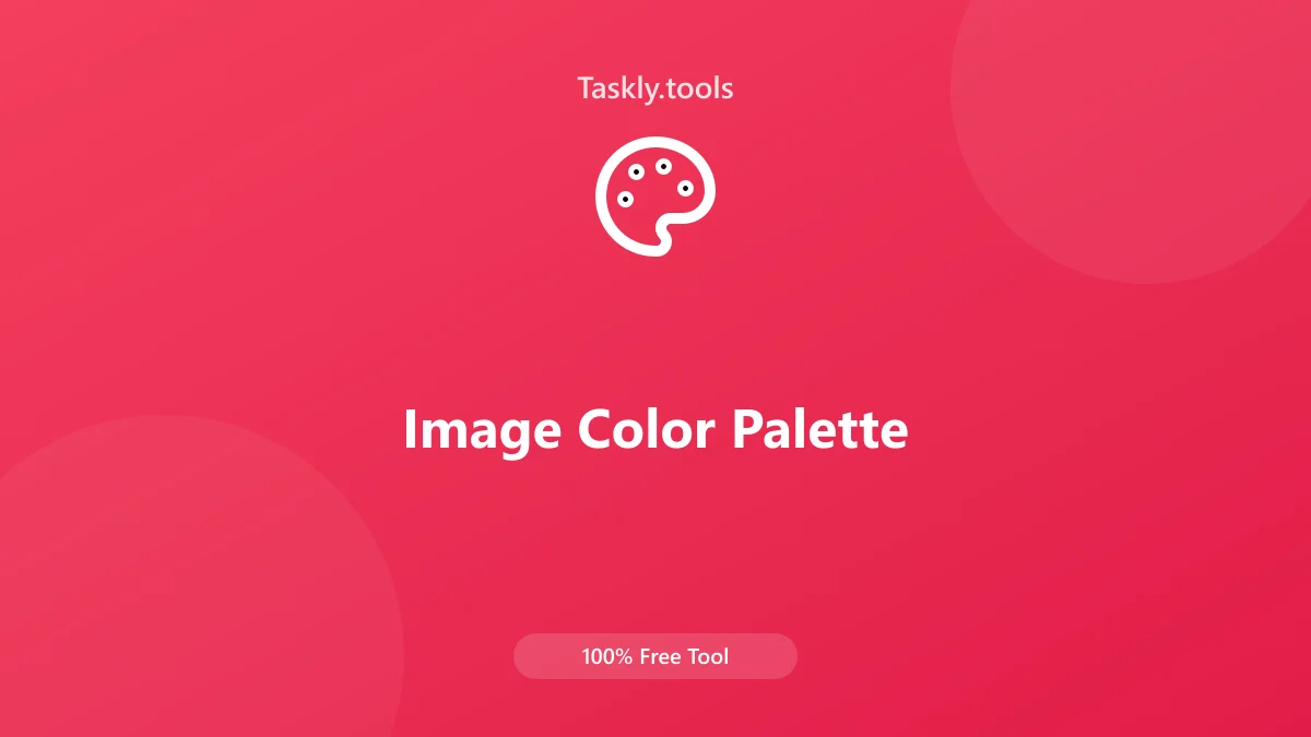Screenshot of Image Color Palette tool - Taskly.tools