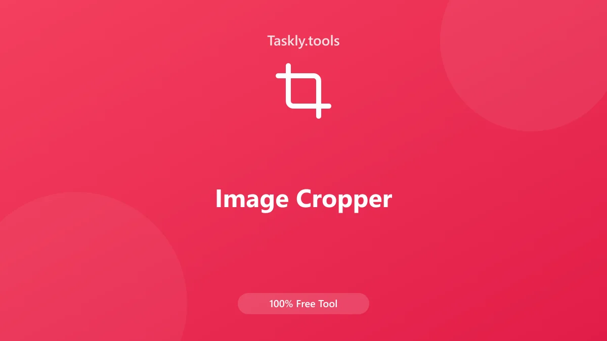 Screenshot of Image Cropper tool - Taskly.tools