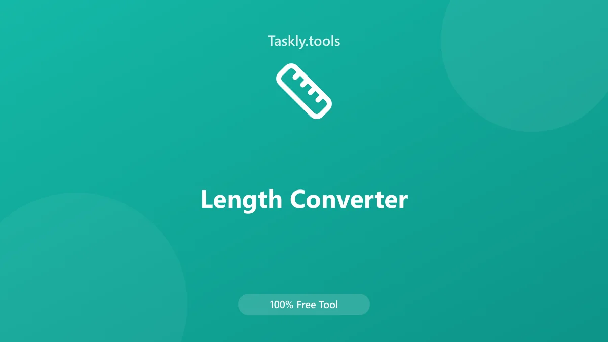 Screenshot of Length Converter tool - Taskly.tools