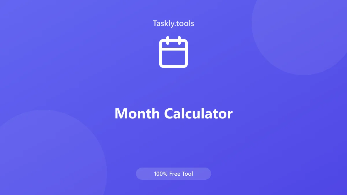 Screenshot of Ay Hesaplayıcı tool - Taskly.tools