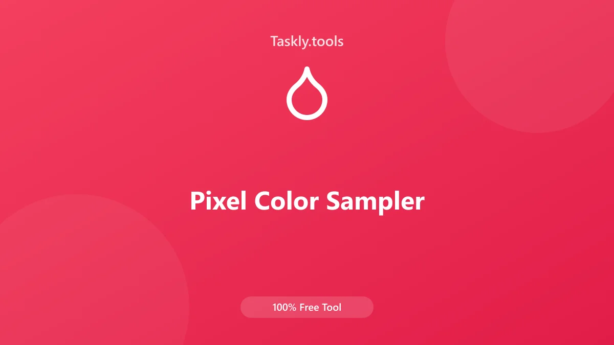 Screenshot of Pixel Color Sampler tool - Taskly.tools