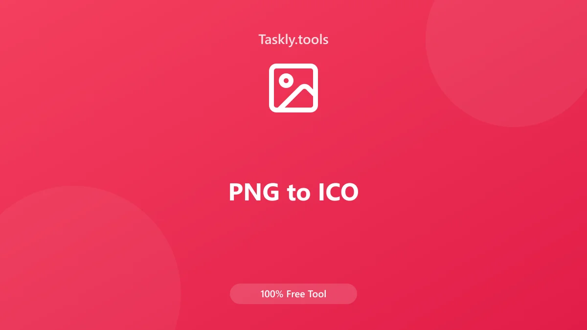 Screenshot of PNG à ICO tool - Taskly.tools