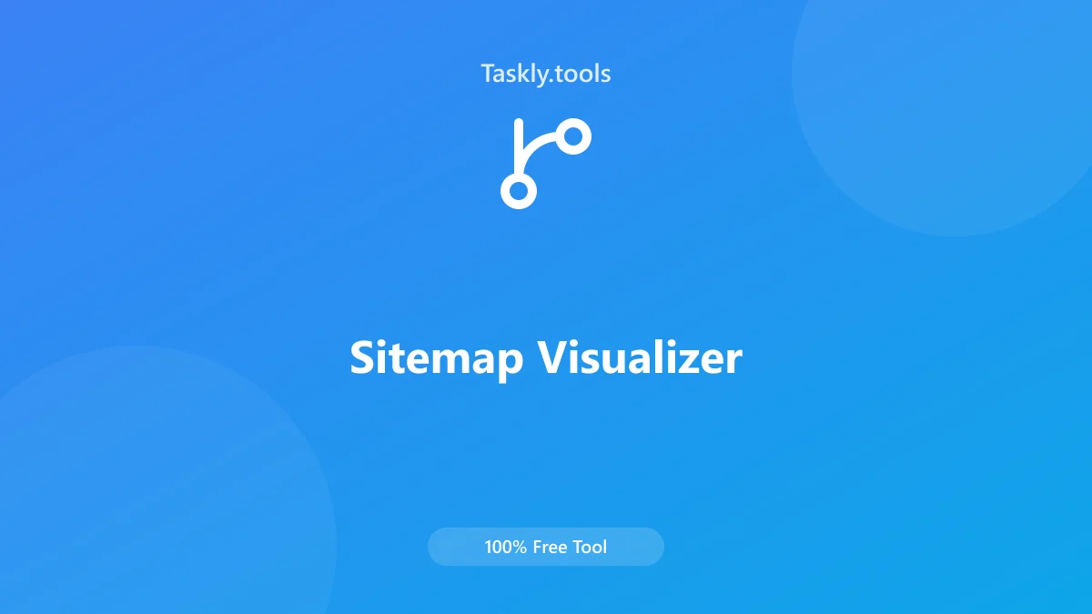 Screenshot of Sitemap Visualizer tool - Taskly.tools