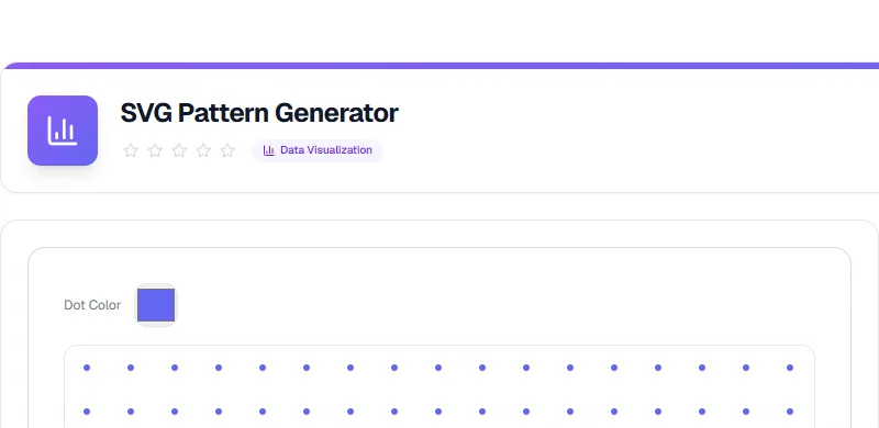 Screenshot of SVG Pattern Generator tool - Taskly.tools